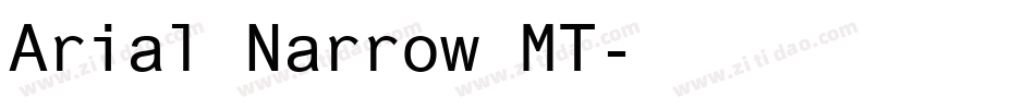 Arial Narrow MT字体转换